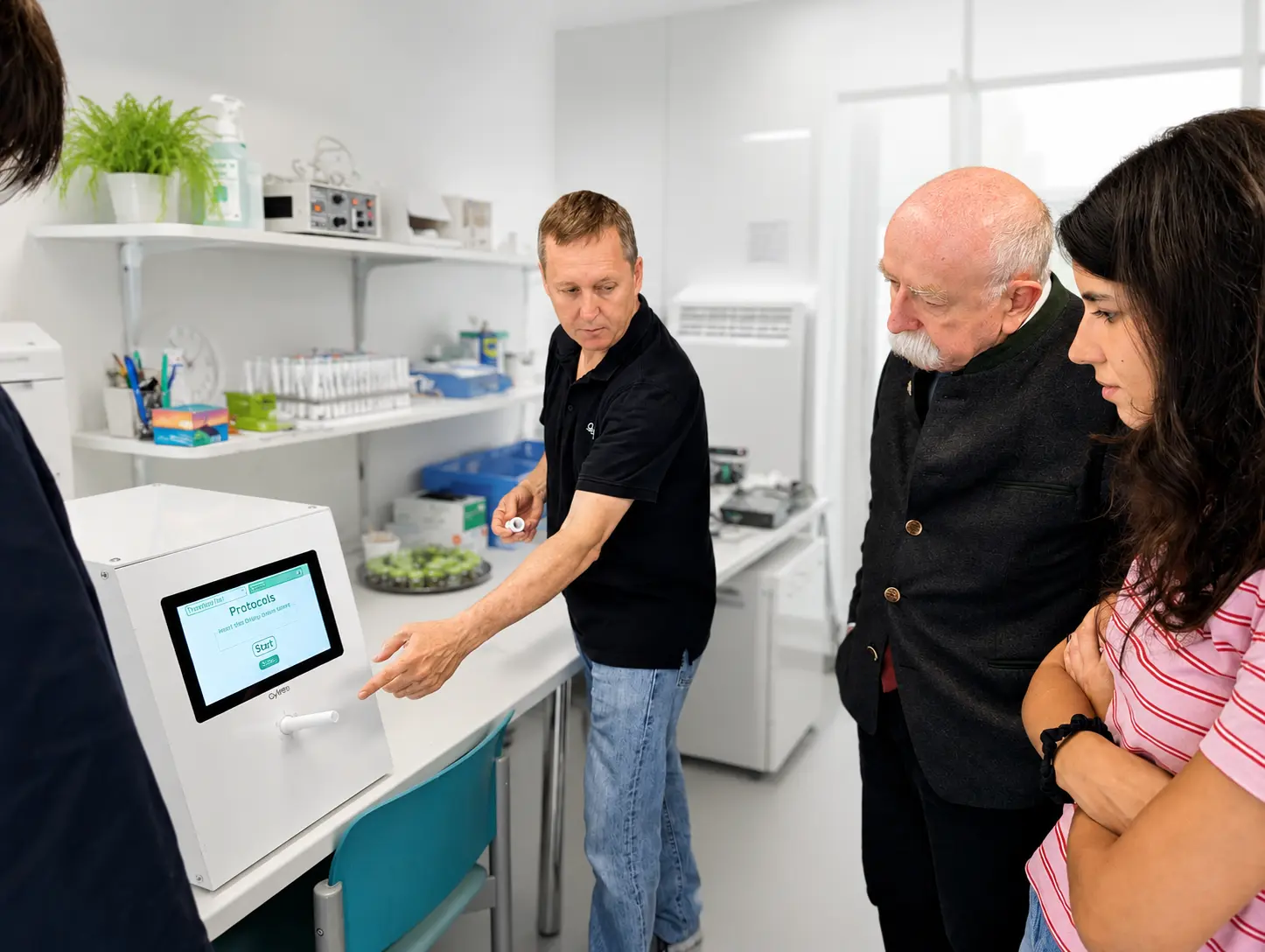 Sniff-Able being demonstrated in a research lab